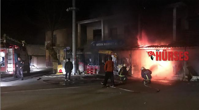 Tüpte unutulan yemek yangın çıkardı