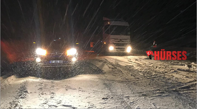 Ulaşıma kar ve tipi engeli