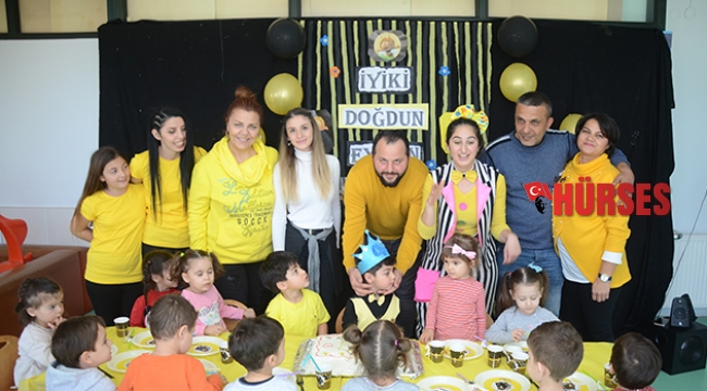 4. yaş gününe renkli kutlama