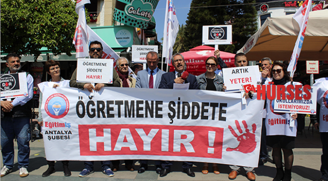 Eğitimcilerden şiddete tepki