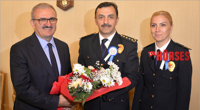 Polislerden Vali’ye ziyaret