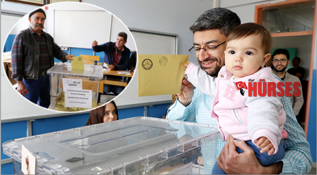 Sandık başında renkli görüntüler