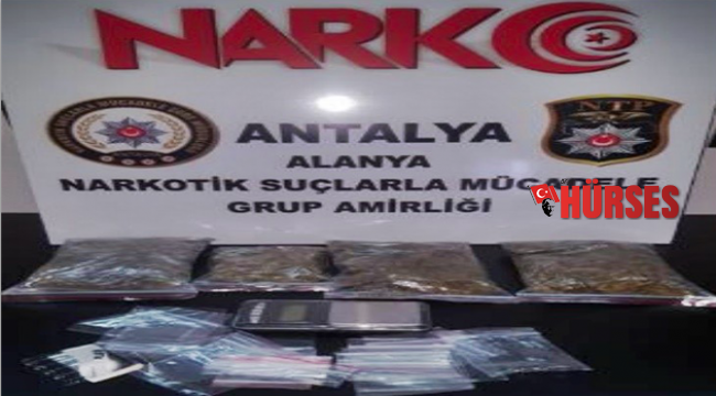 Uyuşturucu polise takıldı