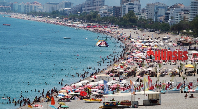 Antalya'da sahillerde