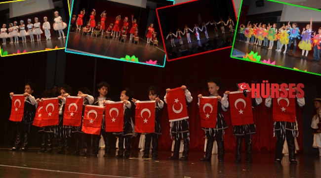 Miniklerin mezuniyet sevinci