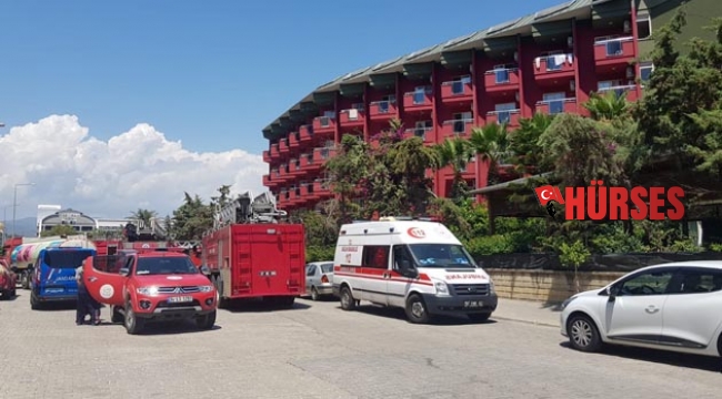 Alanya’da otel yangını korkuttu