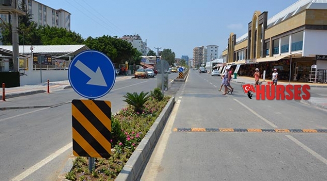 Alanya Gazipaşa Caddesi güzelleşti