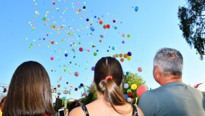 Balonlar havaya bırakıldı