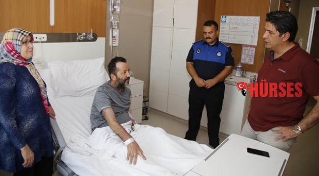 Başkan Genç’ten  zabıta memuruna ziyaret