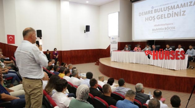 Böcek Demre’nin  sorunlarını dinledi