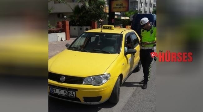 Ticari taksiler denetlendi