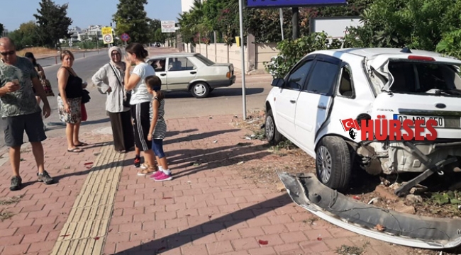 Virajı alamadı