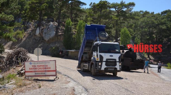 Alanya Yaylakonak yolu asfaltlanıyor