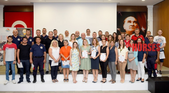 Antalya OSB'de itfaiyecilere eğitim