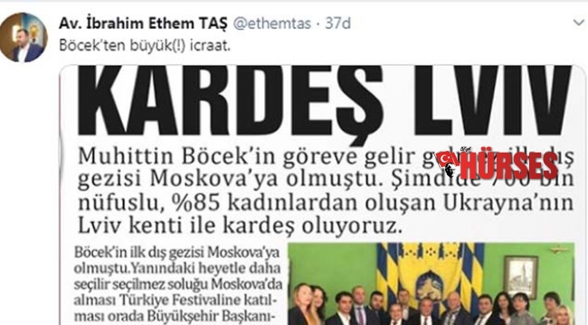 BAŞKAN TAŞ'TAN LVİV ELEŞTİRİSİ