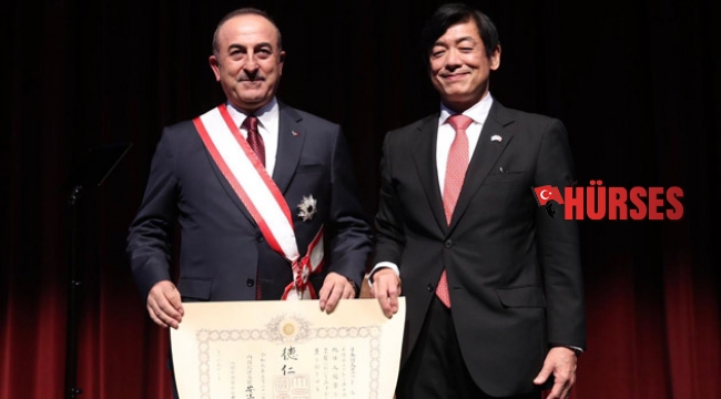 Çavuşoğlu’na Japonya devlet nişanı tevdi edildi