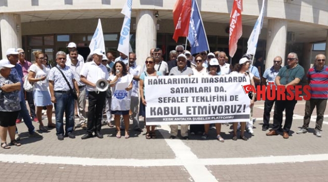 Maaş zammına bir tepki de KESK'ten
