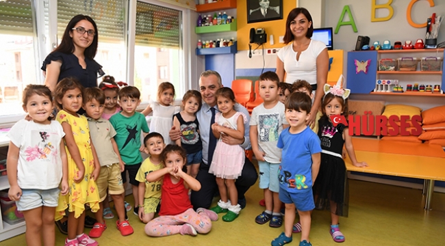 Başkan Esen’den  kreşlere ziyaret