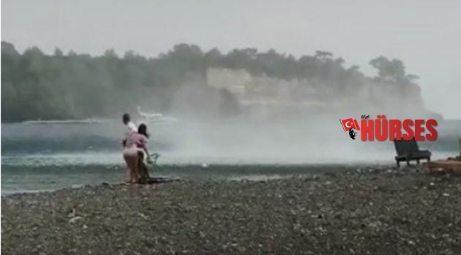 Hem kaçtı, hem hortumu çekti