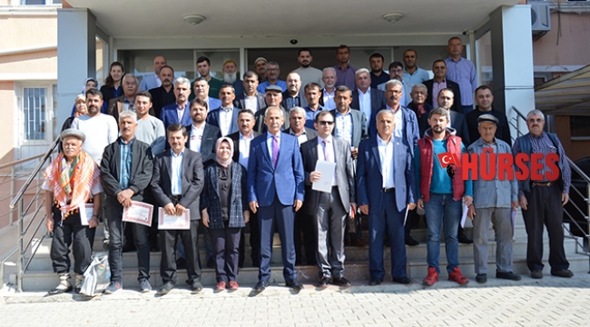 Katkı sağlayanlara teşekkür belgesi