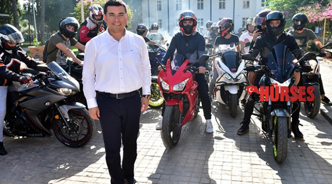 Tütüncü'den motosikletlilere destek