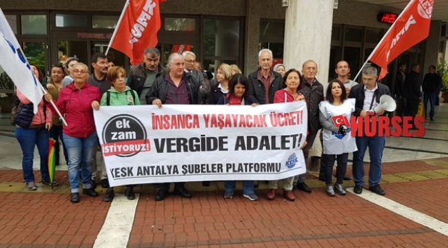 KESK'TEN zam protestosu
