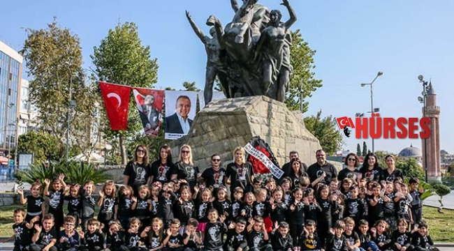 Miniklerden Ata'ya saygı