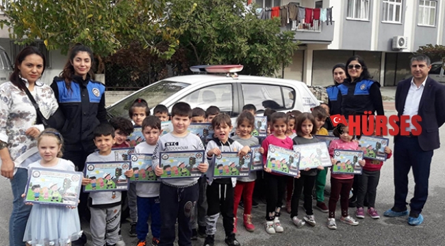Öğrencilere uygulamalı trafik eğitimi