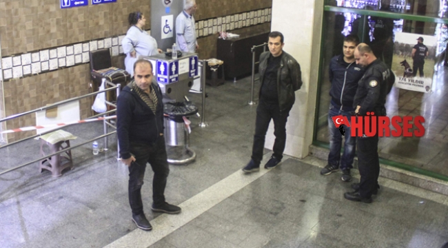 Otogar tuvaletinde  intihar girişimi