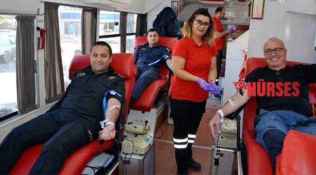 Polis ve jandarmadan kan bağışı