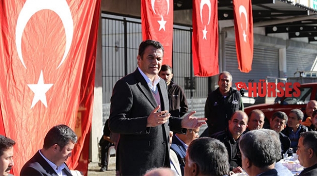 Başkan Ulutaş sanayi esnafıyla