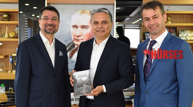 Başkan Uysal, yazar Şahin’i ağırlardı