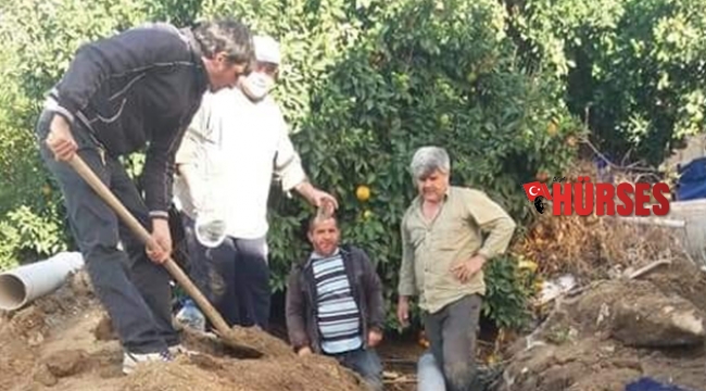 Çiftçiye sulama borusu desteği
