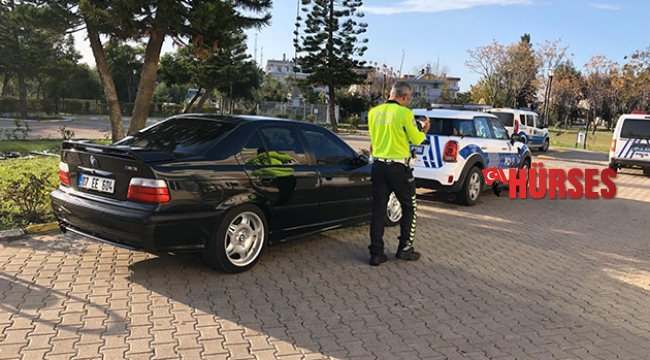 Drift yapan sürücüye ceza