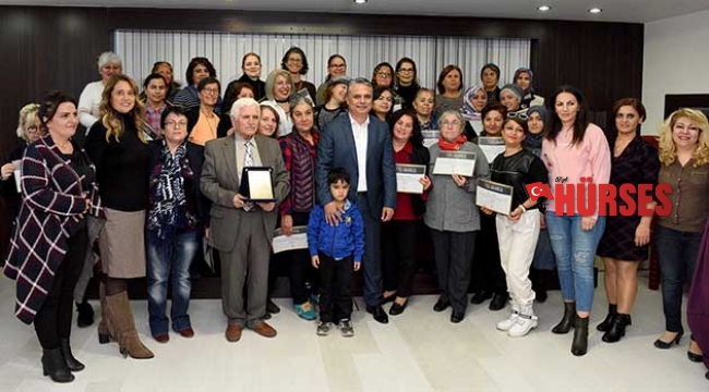 Evinin ustası kadınlar  sertifikalarını aldı