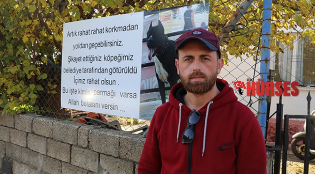 Şikayet edenlere  pankartlı sitem