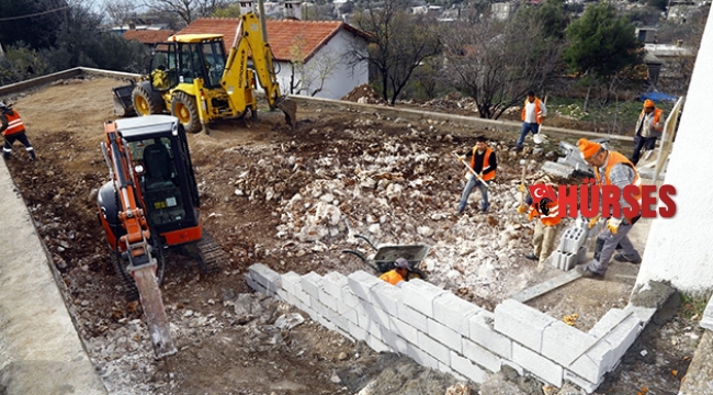 Manavgat’ta park çalışması