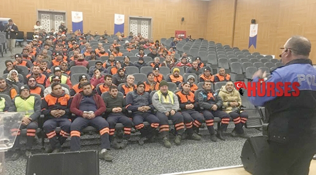 Temizlik işçilerine seminer