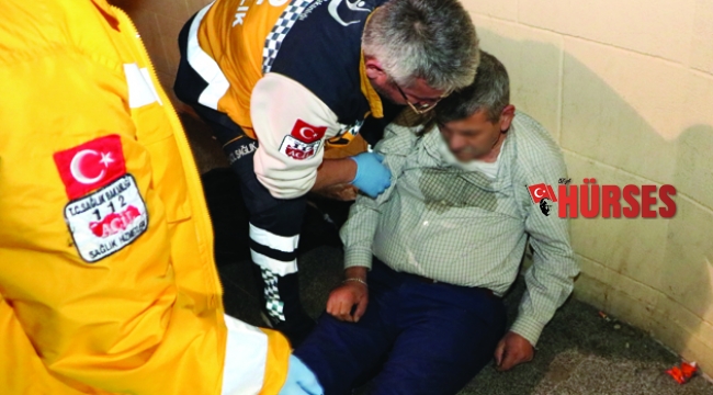 Üst geçitte ceketini yürüyen merdivene kaptırıp düştü
