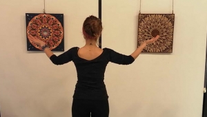 Ahşap resimler sergide