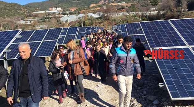 Çevreci öğrenciler GES ile tanıştı