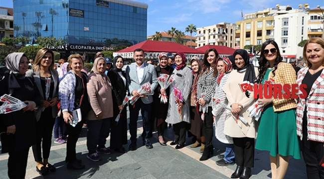 Alanya'da Dünya  Kadınlar Günü kutlandı