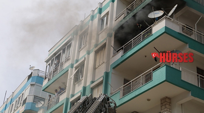 Antalya'da daire yangını