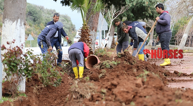 Kaş Belediyesi’nden  peyzaj çalışması