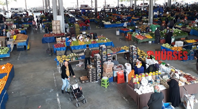 Kepez’in pazarlarında Korona virüs önlemleri