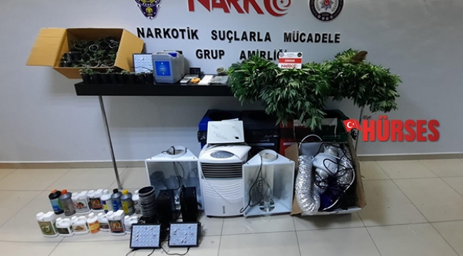 Villa uyuşturucu  serasına dönmüş