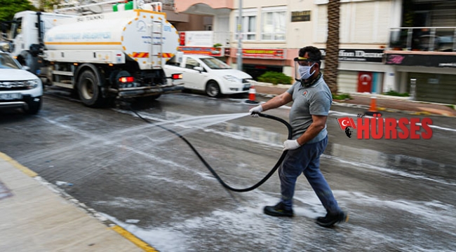 60 bin litre dezenfektan kullanıldı