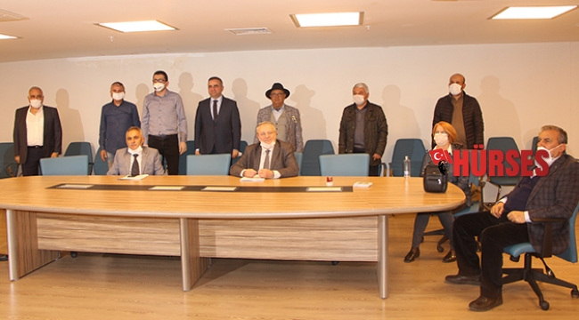 Antalya'da sosyal mesafeli maskeli ihale imza töreni