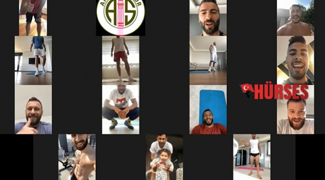 Antalyaspor’da çalışmalar telekonferansla sürüyor