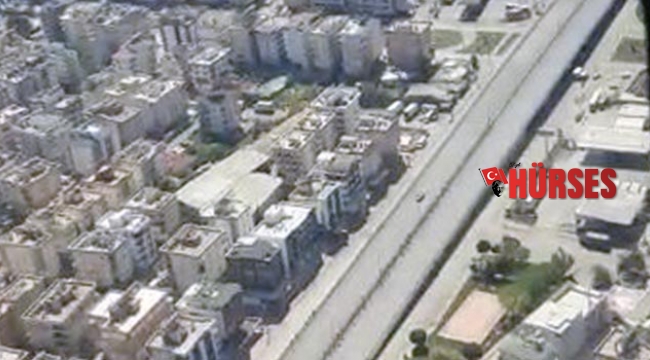 Trafik drone ile denetlendi